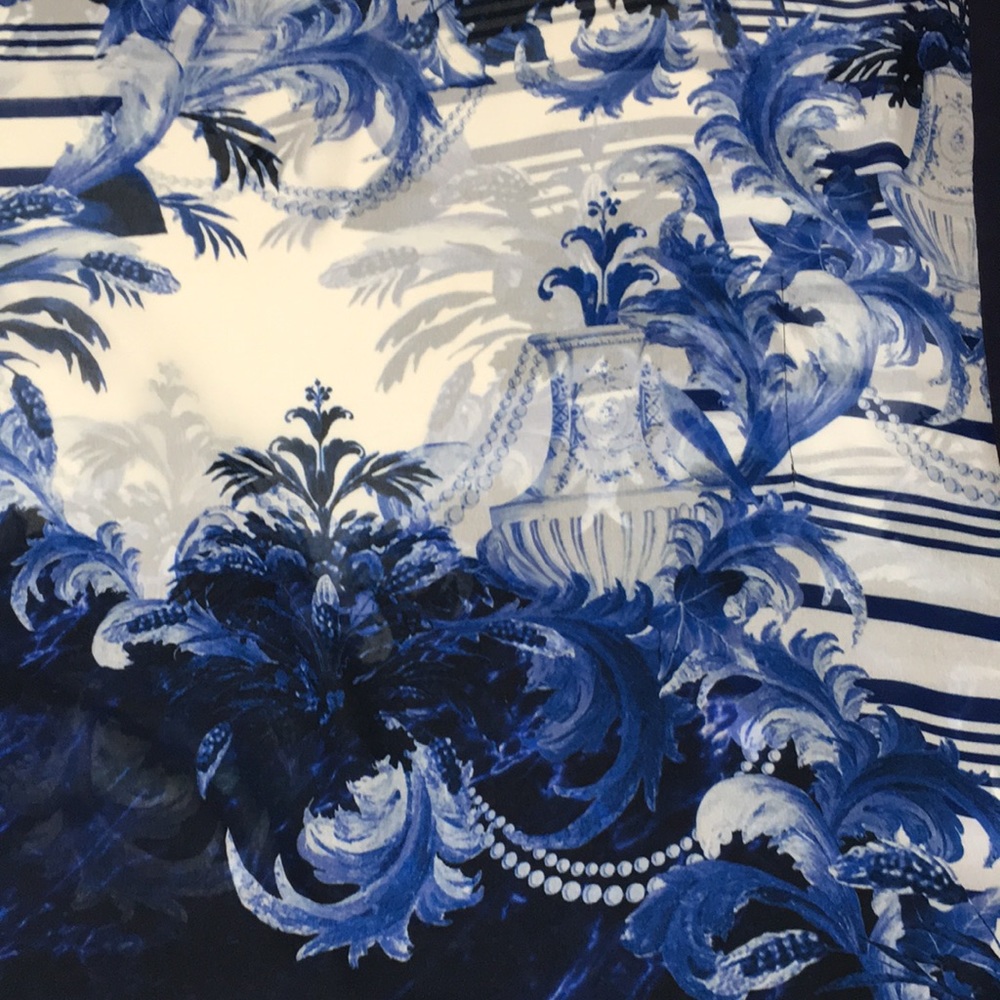 TED BAKER Shadow Print Blue kimono Jacket - Picture 11 of 11
